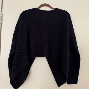 French Connection Black Shrug with Dramatic Sleeves